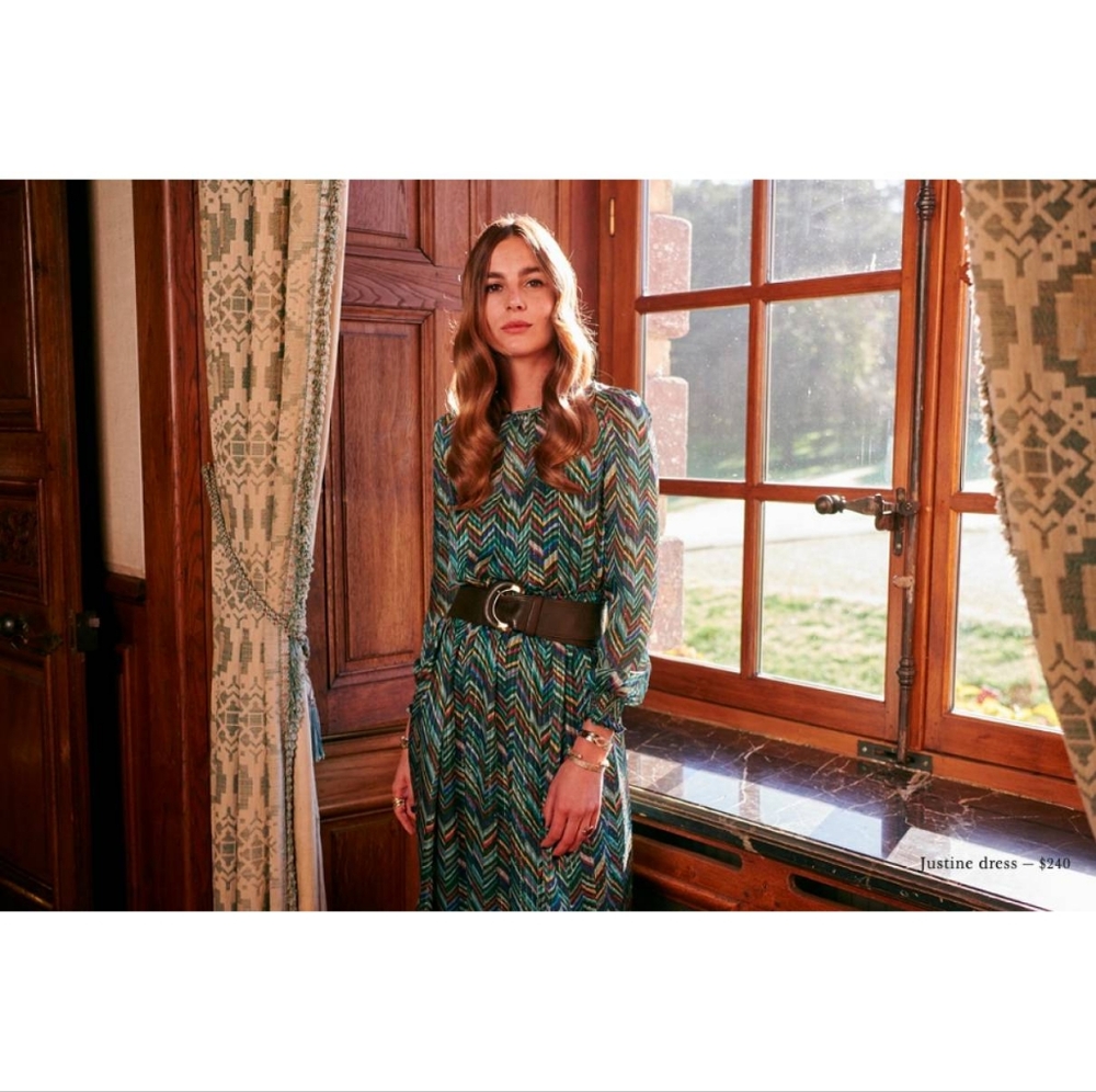 Sezane Silk Justine Dress, NWT FR38 US6